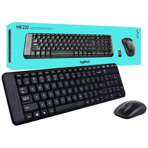 Logitech MK220 Wireless Keyboard and Mouse Combo - Black - 920-003161