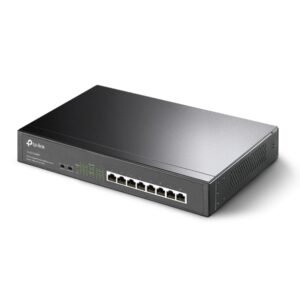 TP-Link 8-Port 10/100/1000Mbps Gigabit Desktop/Rackmount Switch with 8-Port PoE+ - TL-SG1008MP