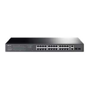 TP-Link 28-Port 10/100/1000Mbps Gigabit Easy Smart Switch with 24-Port PoE+ - TL-SG1428PE