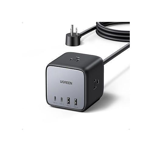 UGREEN DigiNest Cube Power Strip (3 AC outlets + 65W 2A2C) UK Black 1.8m - CD268