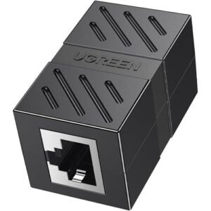 UGREEN RJ45 Network Keystone Jack Inline Coupler Female to Female Black - NW114