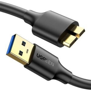 UGREEN USB-A 3.0 to Micro USB 3.0 Male Cable 0.5m Black - US130