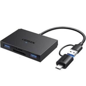 UGREEN 4-in-1 Card Reader with USB-C & USB-A 2-in-1 interface - CM812