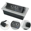 Table Top Metal Pop-Up Box - Black/ Silver