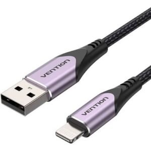 Vention USB 2.0 A Male to Lightning Male Cable Purple 1M Aluminum Alloy Type