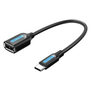 Vention USB 2.0 C Male to A Female OTG cable 0.15M Black PVC Type