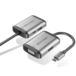 Vention USB-C to HDMI Converter 0.15M Gray Aluminum Alloy Type