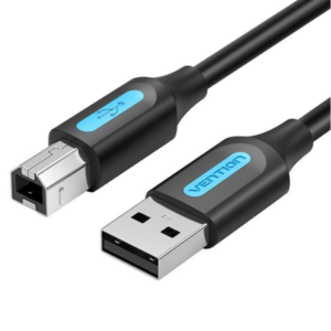 Vention USB2.0 A Male to B Male Printer Cable with 2*Ferrite Core 5M Black