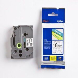 Brother TZ2-141 18mm x 8m black on clear label tape