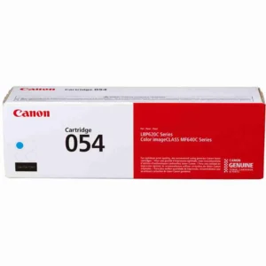 Canon 054 Cyan Toner Cartridge for Canon Color imageCLASS MF641Cdw, MF643Cdw, Laser Printer Yield 1,200 Pages- 3023C002AA
