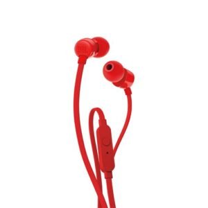 JBL Tune 110 Earphones-Red- JBLT110RED