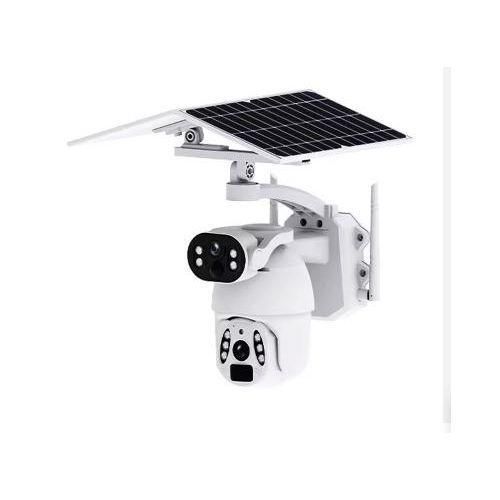 Ubox 6MP 4G Solar Camera – Dual Lens (White)