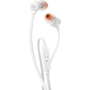 JBL Tune 110 Earphones-White- JBLT110WHT