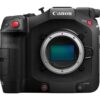 Super 35mm DGO CMOS sensor with DIGIC DV7 4K UHD recording with Canon Log profiles RF mount with EF adapter compatibility Built-in ND filters and dual SD slots Trusted Canon engineering
