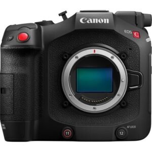 Super 35mm DGO CMOS sensor with DIGIC DV7 4K UHD recording with Canon Log profiles RF mount with EF adapter compatibility Built-in ND filters and dual SD slots Trusted Canon engineering