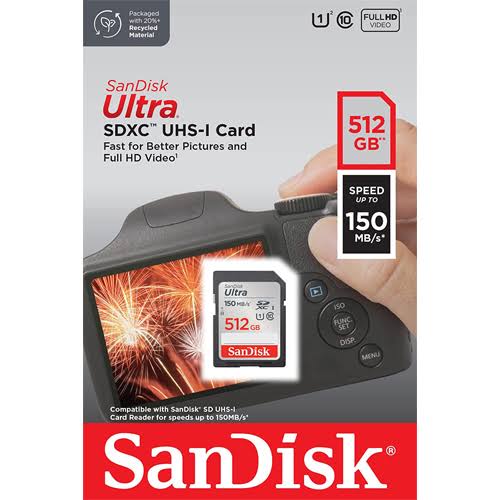 SanDisk Ultra 512GB SDXC SDSDUN4-512G-GN6IN