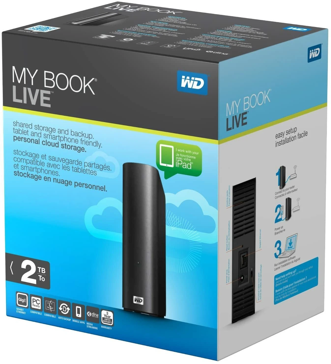 WD My Book Live Desktop External HDD 1TB