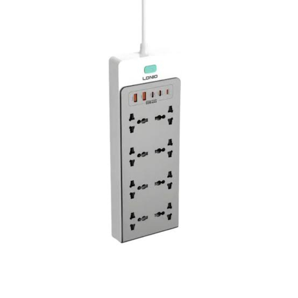 LDNIO SC4 13-in-1 GaN Power Strip with 65W Fast Charging - Image 2